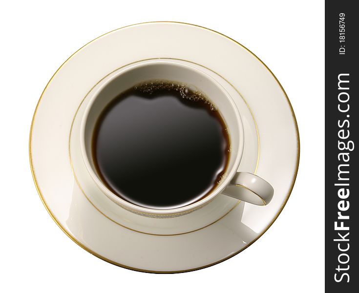 Closeup of Cup of Coffee.