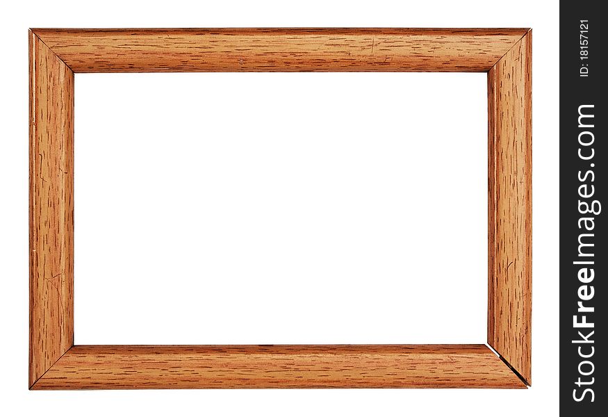 Photo frame isolated on white background with clipping path