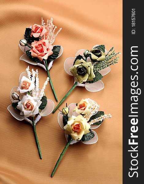 Joyful composition of flower for wedding greetings