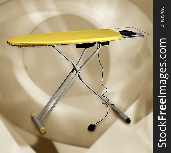 Yellow table for Modern vapor iron flatiron