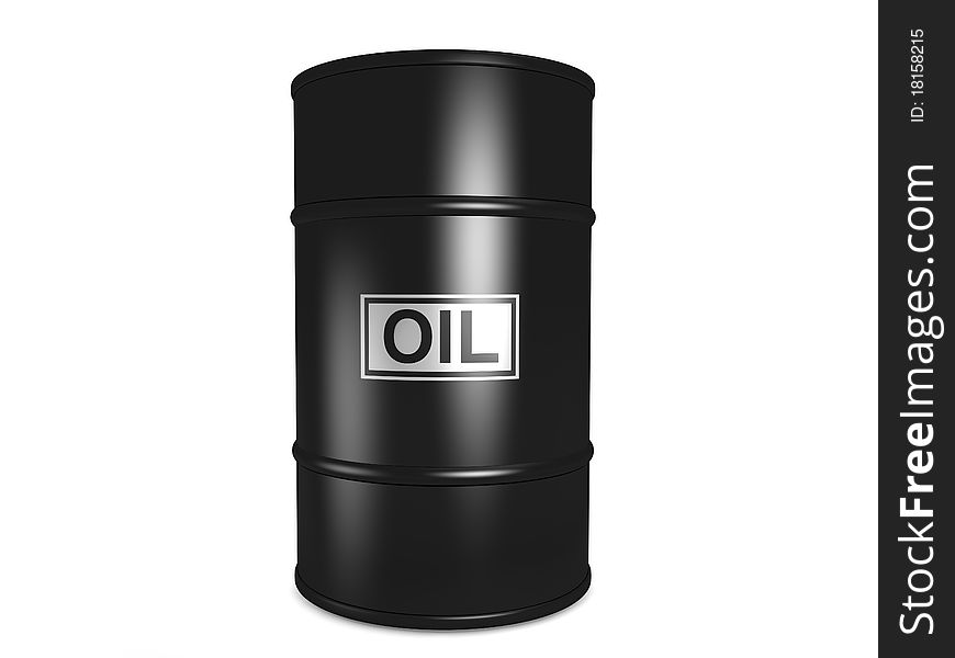 Oil concept in 3D style