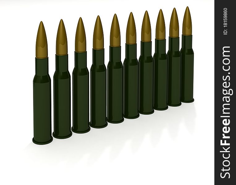 Row Cartridges For Machine Gun
