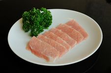 Red Pork And Vegetable Royalty Free Stock Photo Red Pork And Vegetable Royalty Free Stock Photo