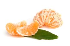 Slices Of Peeled Tangerine Royalty Free Stock Image Slices Of Peeled Tangerine Royalty Free Stock Image