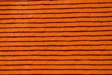 Red Wooden Roof Stock Images