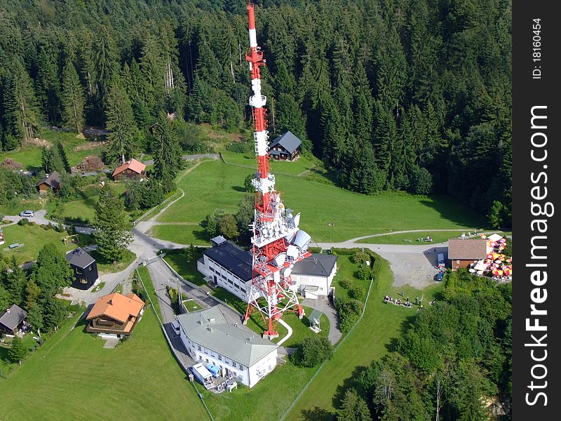 Sender on a hill in austria