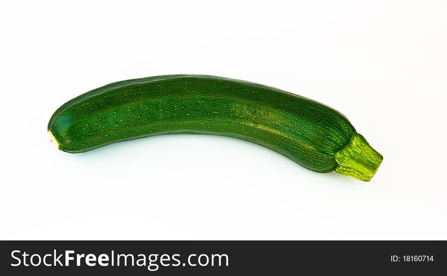 Zucchini isolated on white background.