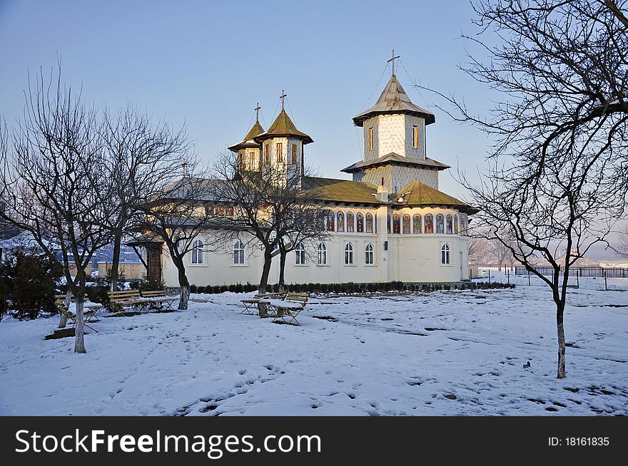 Lipanesti saint nicholas monastery in prahova region near bucharest of romania