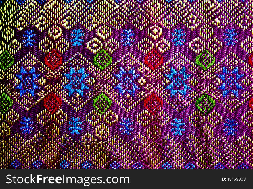 Pattern of thai textile from Esan thailand