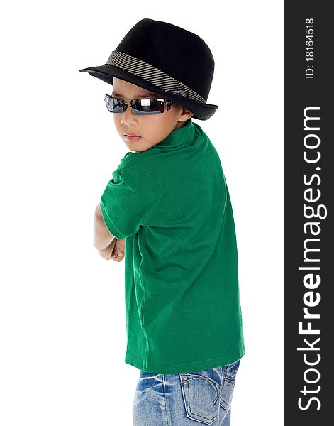 Cool Boy With Sunglasses And Hat