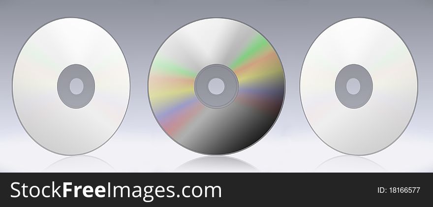 A clear dvd disc in perspective, best for additional design creation.