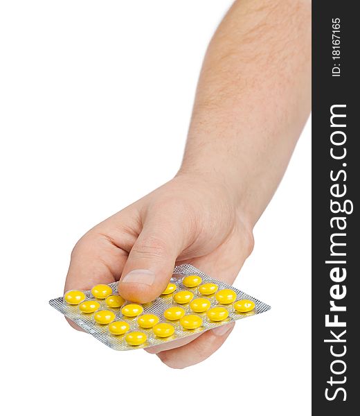 Hand with pills