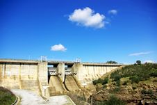 Portuguese Dam. Royalty Free Stock Photos