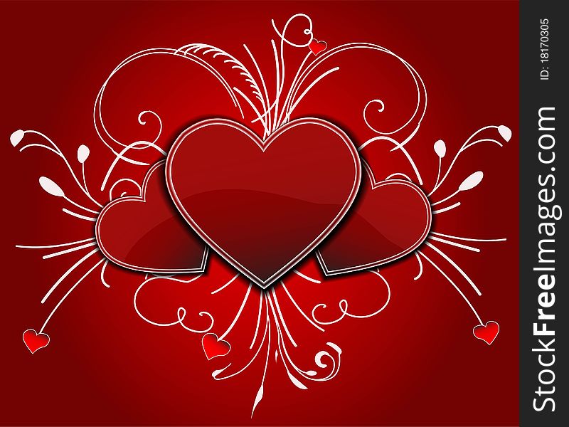 Lovely background with hearts for valentine day. Lovely background with hearts for valentine day