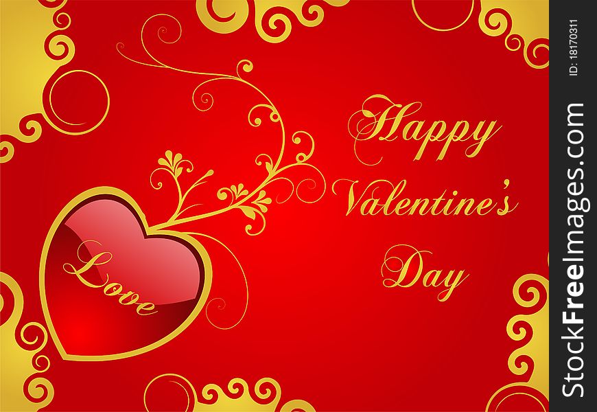 The illustration contains the image of valentine background. The illustration contains the image of valentine background.