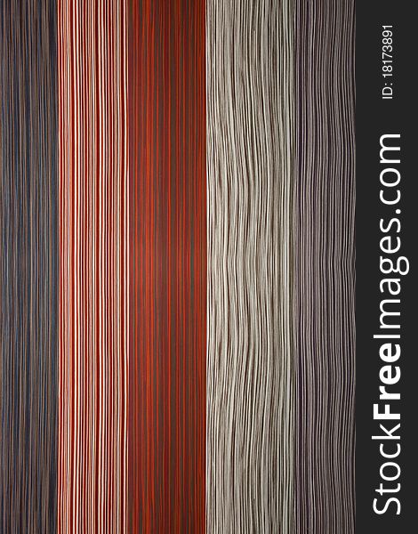 The vivid shade of curtain stripe