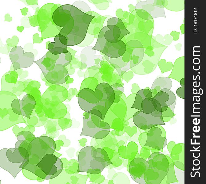 A background pattern  with opaque hearts as subtle texture.