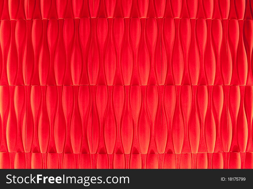 Vivid vermilion velvet wallpaper abstract design