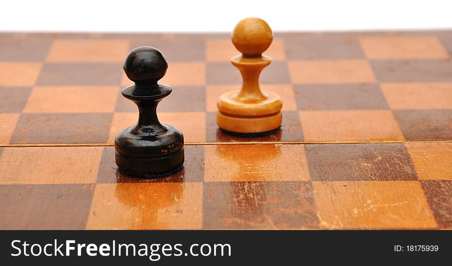 Chess piece isolated on white background