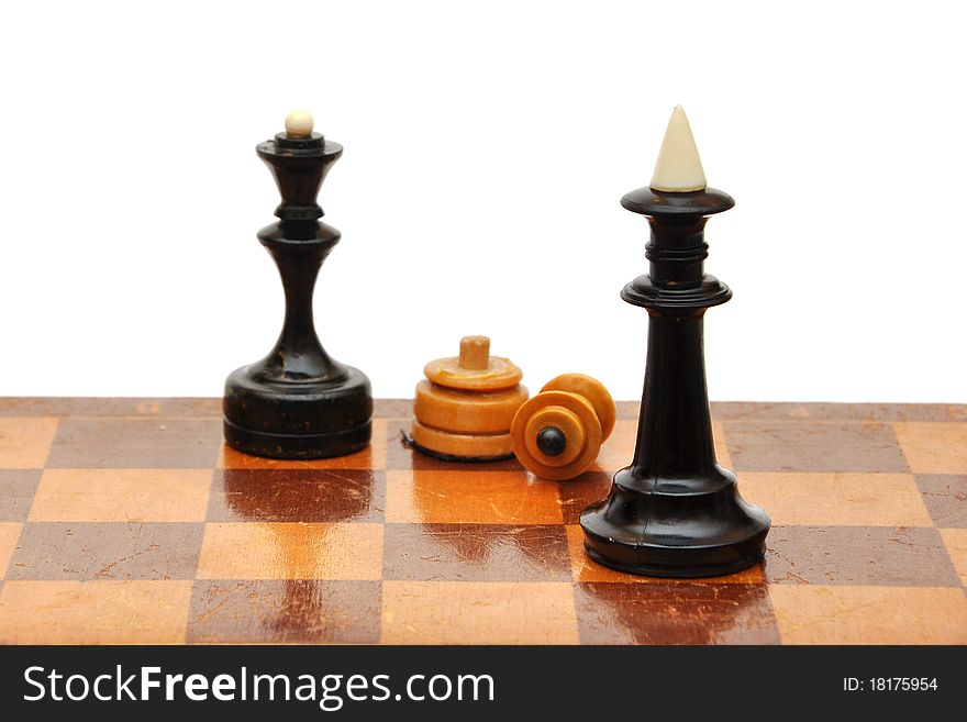 Chess piece isolated on white background