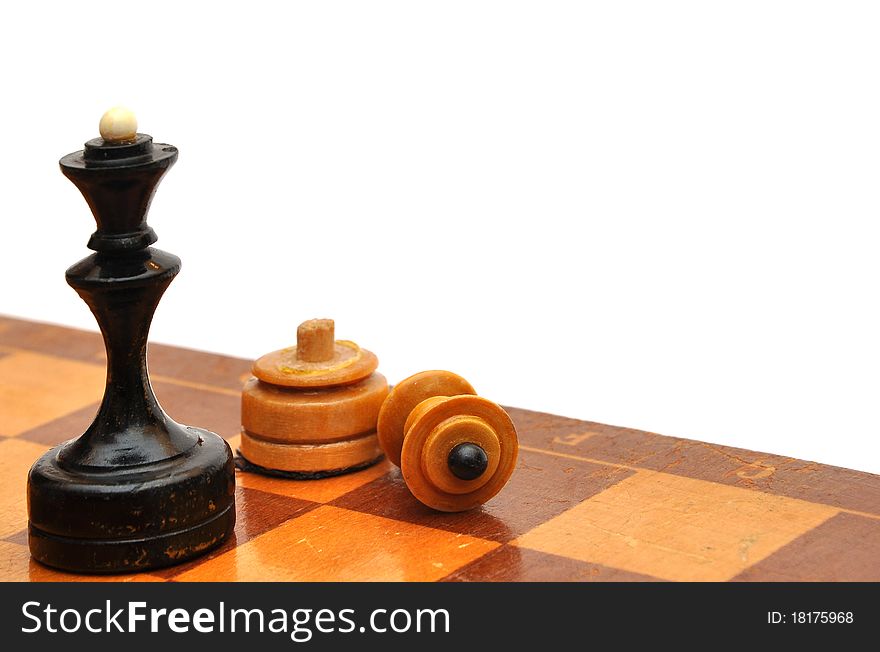 Chess piece isolated on white background