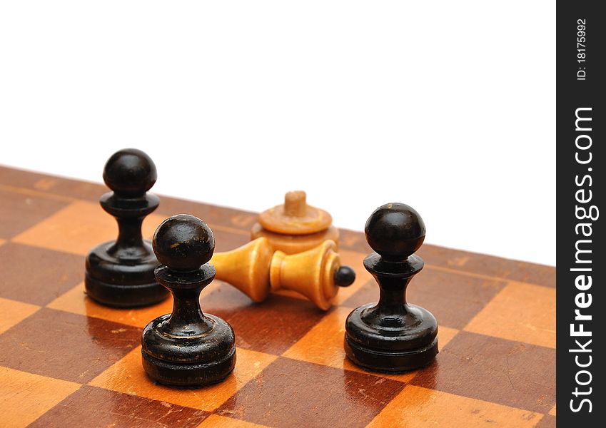 Chess piece isolated on white background