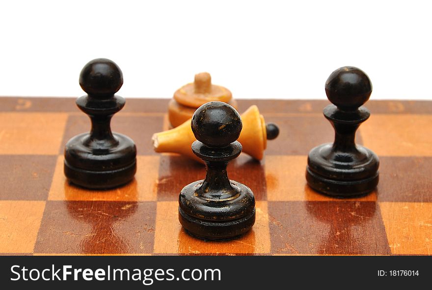 Chess piece isolated on white background