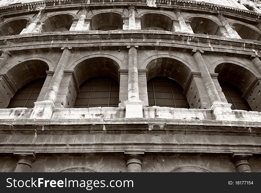 The Colosseum in Rome, Italy