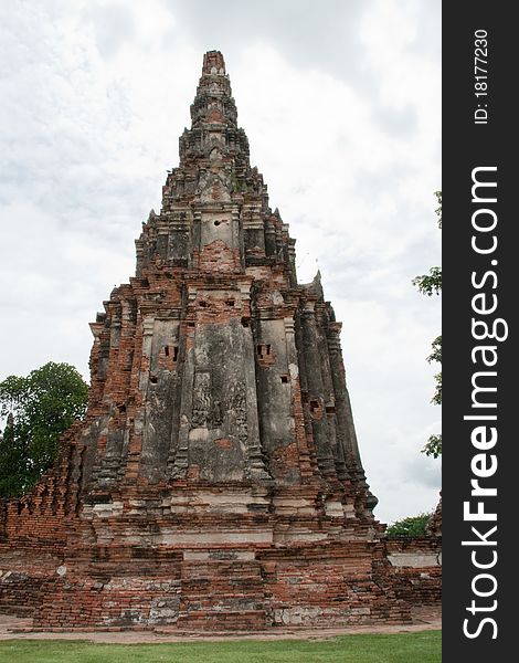 Phra Prang (stupa) of Wat Chaiwattanaram temple,Ayutthaya