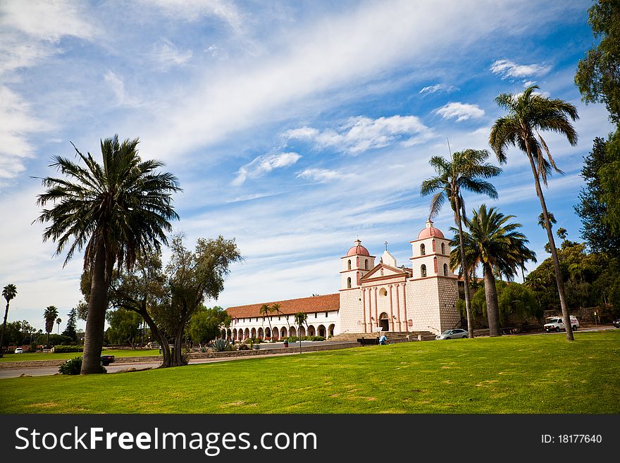 Historic Mission Santa Barbara, Central California