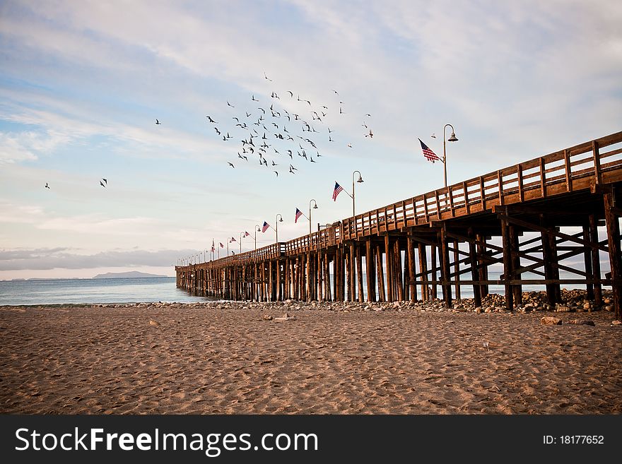 Historic Ventura Pier in California