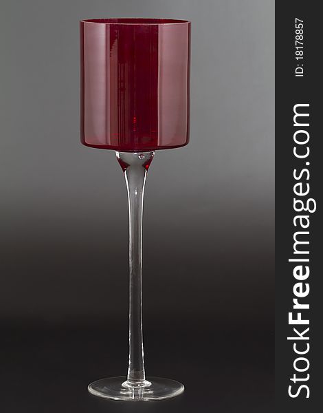 Red Liquor Glass isolated on black background. Red Liquor Glass isolated on black background