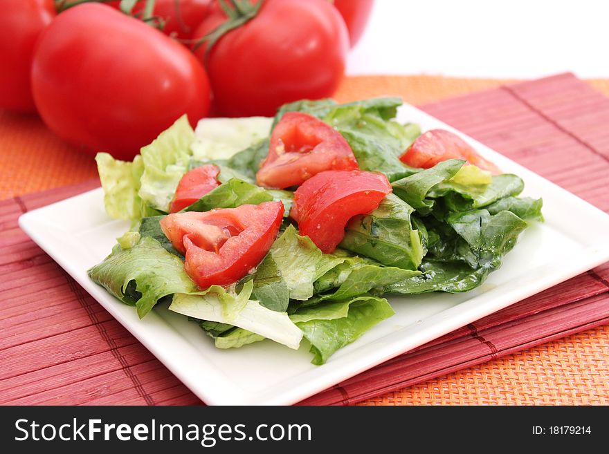 Fresh Salad With Tomatoes