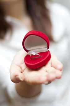 Red Box With Engagement Ring Inside Royalty Free Stock Photo Red Box With Engagement Ring Inside Royalty Free Stock Photo