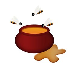 Pot With Honey Royalty Free Stock Photo Pot With Honey Royalty Free Stock Photo