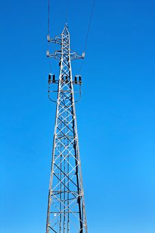 Tower Of High Voltage Electric Power Royalty Free Stock Image Tower Of High Voltage Electric Power Royalty Free Stock Image