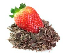Strawberry In Chocolate Stock Photo Strawberry In Chocolate Stock Photo