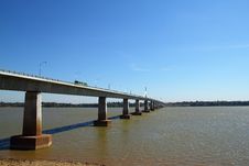Thai-Lao Friendship Bridge Stock Photography
