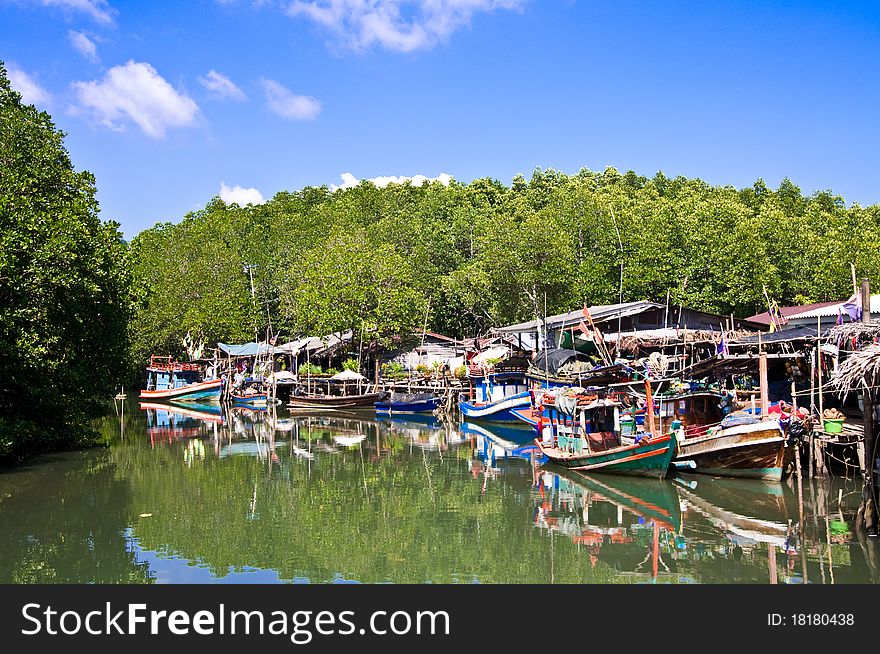 Fishing boats in Koh Chang Thailand