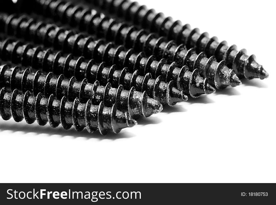 An image of black screws. An image of black screws