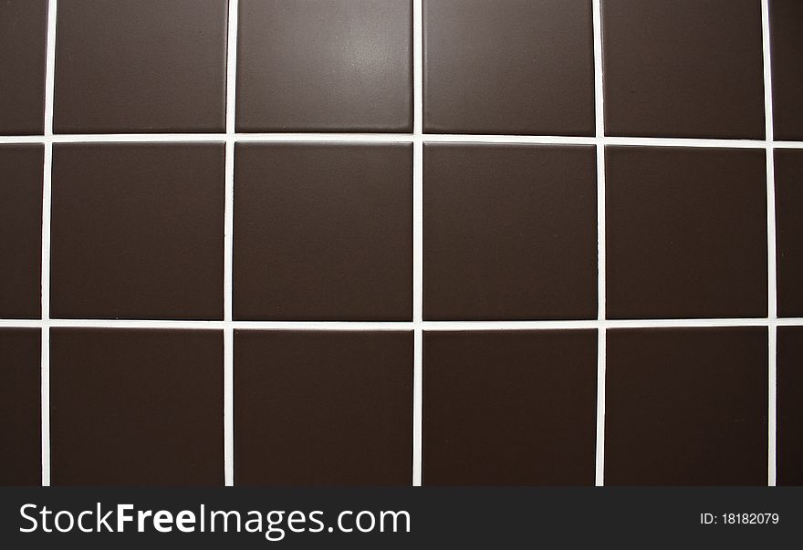 Chocolate tile texture with white line