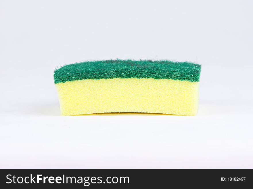 Kitchen Sponge over white background