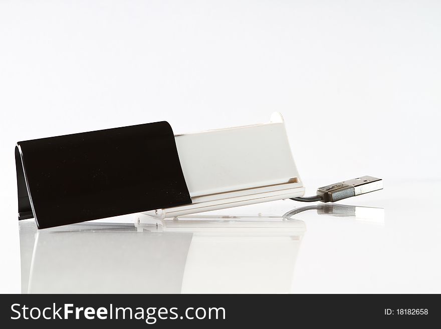 Universal card reader, isolated on a white background