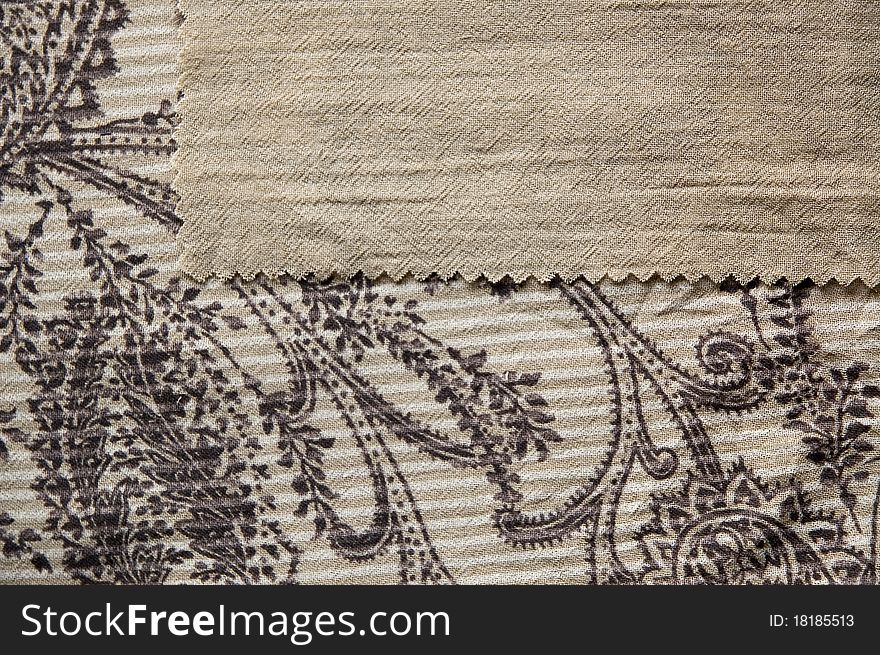 Background fabric in brown