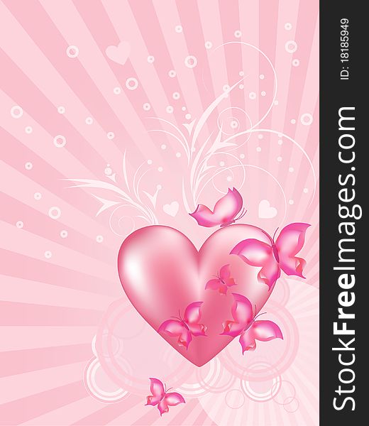 Abstract background beauty celebration decoration heart holiday color red illustration love. Abstract background beauty celebration decoration heart holiday color red illustration love