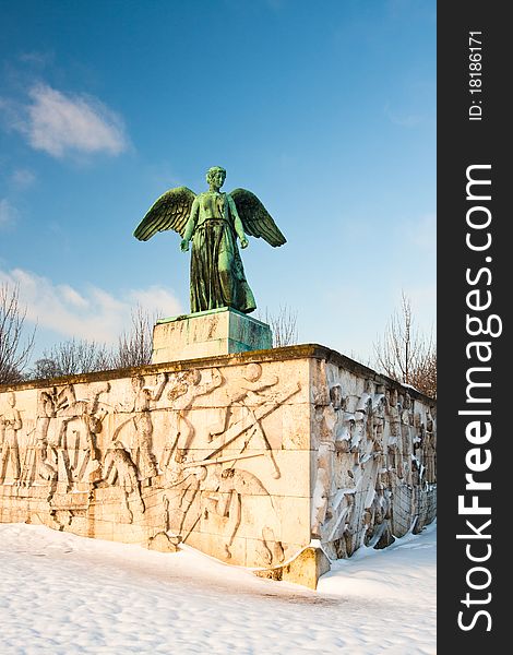 Sculpture of angel in Copenhagen