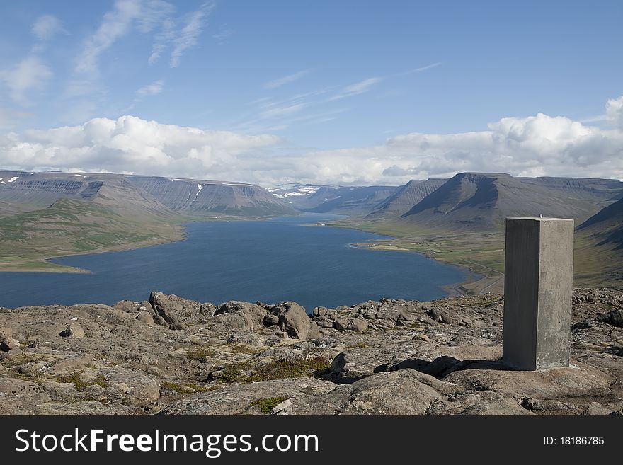 Blue fjords Arctic Circle Iceland