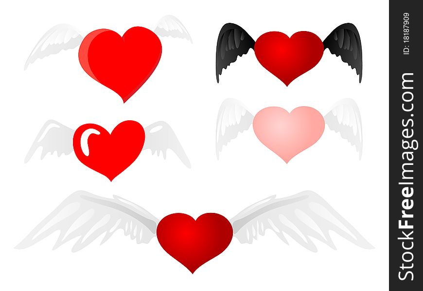 Heart with wings