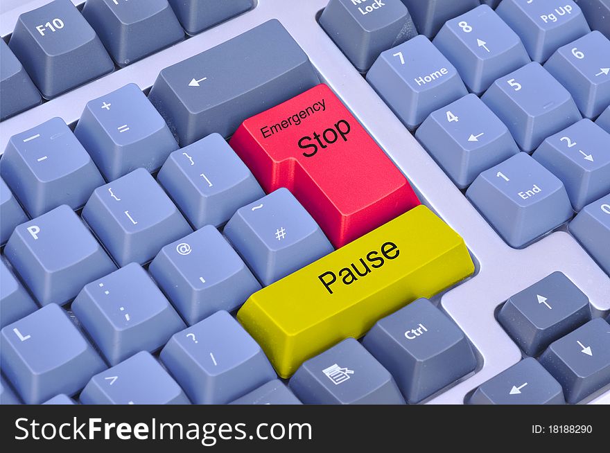 Emergency Stop & Pause On A Computer Keyboard