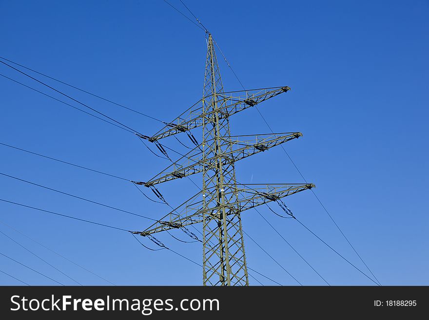 Electrical tower tower with sky. Electrical tower tower with sky